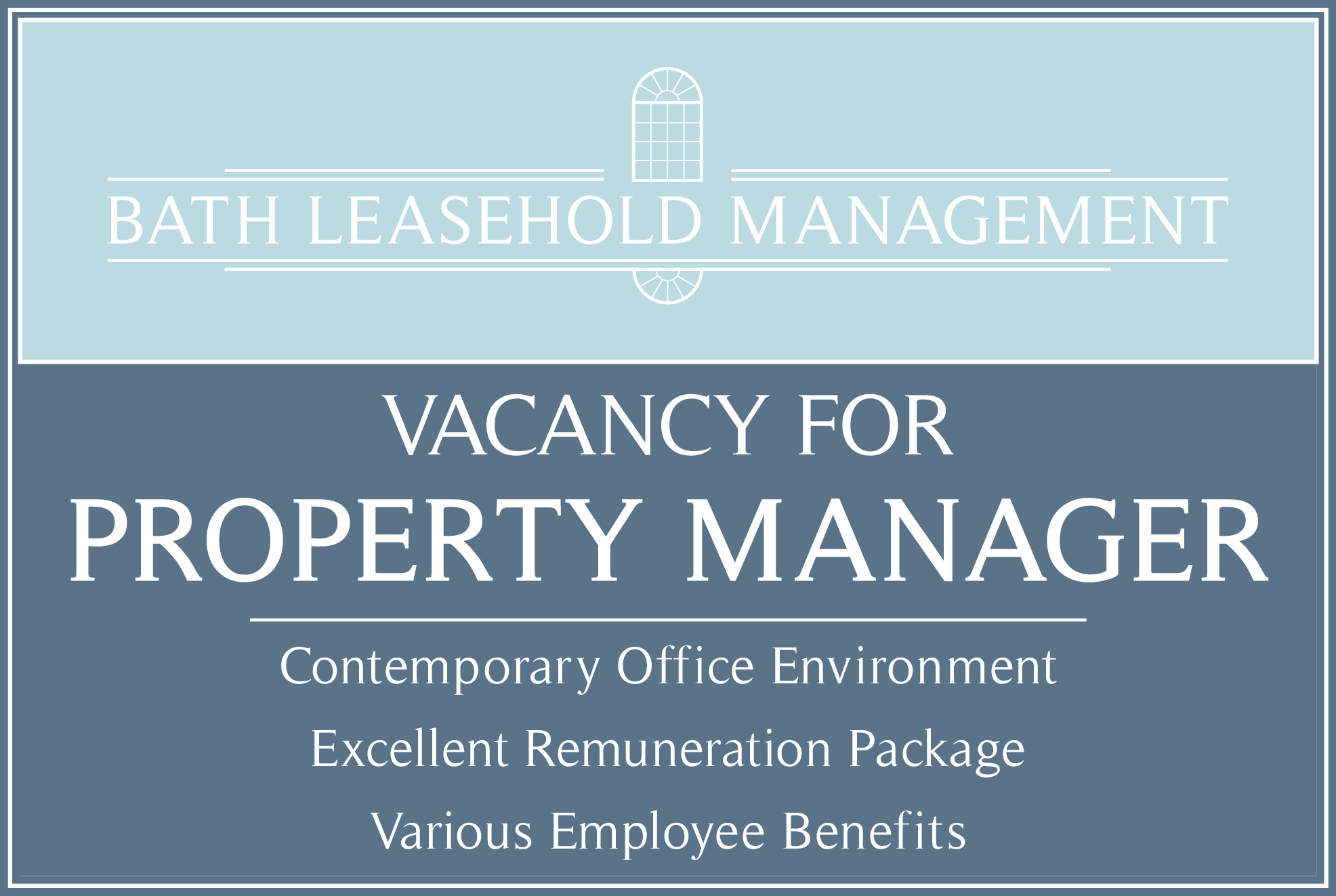 Bath Leasehold Management is looking to recruit a full-time Property Manager